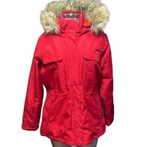 Merrell Bandol Insulated Parka Jacket Cerise Red Ski & Snow Coat Warm Snowboard